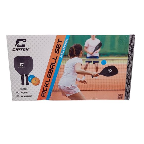 Pickleball Set For Two 2 Indoor Outdoor Tennis Game 2 Paddles 2 Balls Brand New - Picture 1 of 5